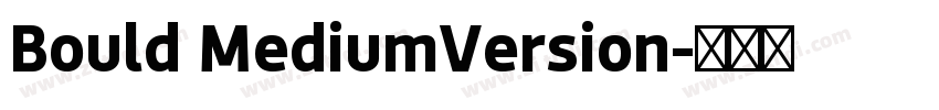 Bould MediumVersion字体转换
